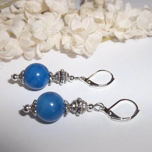 Earring, Dangle Earring, Blue Earrings, Blue Earring, Earring, Earring, NWT 7841 - Picture 4 of 8